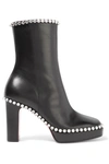 GUCCI Olympia crystal-embellished leather platform ankle boots