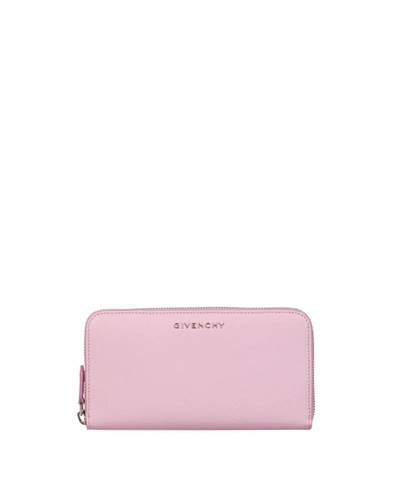 Givenchy Pandora Leather Wallet In Rosa