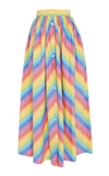 MDS STRIPES BUTTON FRONT SKIRT,101MO