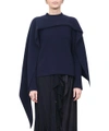 JW ANDERSON CASHMERE BLEND DRAPED SWEATER,8961978