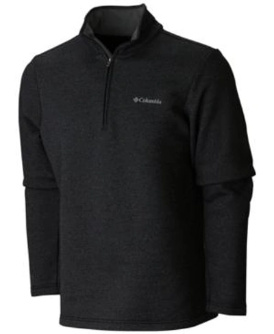 Columbia Klamath Range Half Zip Fleece In Black