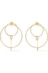 FOUNDRAE Orbit 18-karat gold diamond earrings