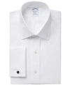 BROOKS BROTHERS REGENT SLIM-FIT NON-IRON SOLID FRENCH CUFF BROADCLOTH DRESS SHIRT
