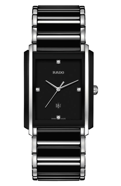 RADO INTEGRAL DIAMOND CERAMIC BRACELET WATCH, 31MM X 41.1MM,R20206712