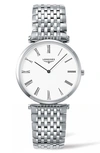 Longines Womens Silver L4.766.4.11.6 La Grande Classique Watch In Silver/ White/ Silver