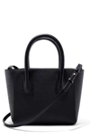 Dagne Dover Signature Petite Coated Canvas Tote - Black In Onyx