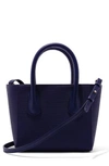 Dagne Dover Signature Petite Coated Canvas Tote - Blue In Dagne Blue