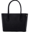 Dagne Dover Signature Classic Coated Canvas Tote In Onyx