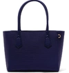Dagne Dover Signature Classic Coated Canvas Tote In Dagne Blue