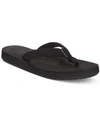 Reef Sandy Love Womens Flip-flops Wedge Thong Sandals In Black