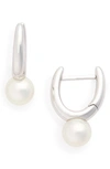 MIKIMOTO AKOYA PEARL EARRINGS,PEA 946 W