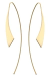 LANA JEWELRY GLOSS THREADER HOOP EARRINGS,2446-700000000-01