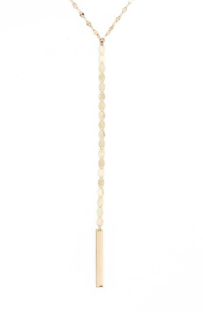 Lana Jewelry Nude Remix Bar Y-necklace In Yellow Gold