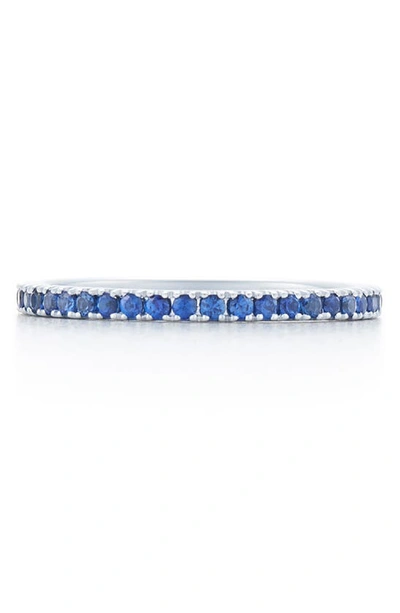 Kwiat Blue Sapphire Stackable Ring In White Gold