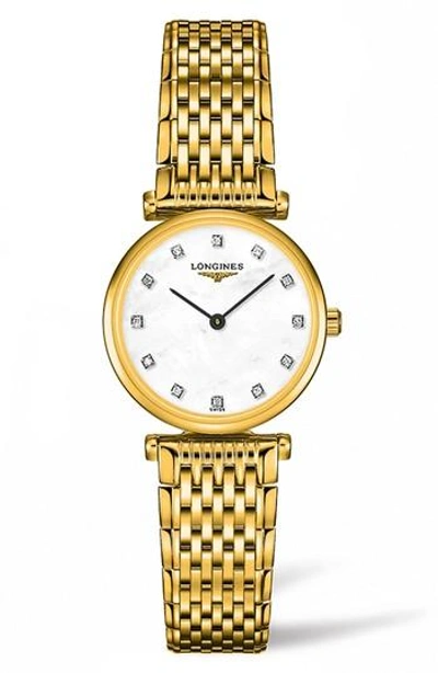 Longines L42092878 La Grande Classique Yellow Gold Plate Bracelet Watch In No Color