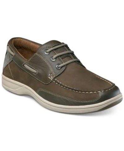 Florsheim Men's Lakeside Oxford Men's Shoes In Brown Nubuck With Brown Milled