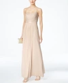 ADRIANNA PAPELL BEADED CHIFFON GOWN