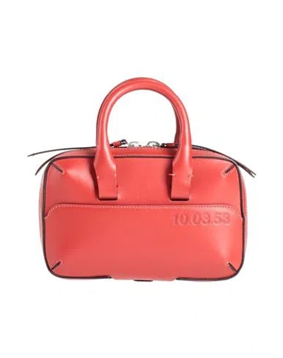 10.03.53 Woman Handbag Brick Size - Calfskin In Red