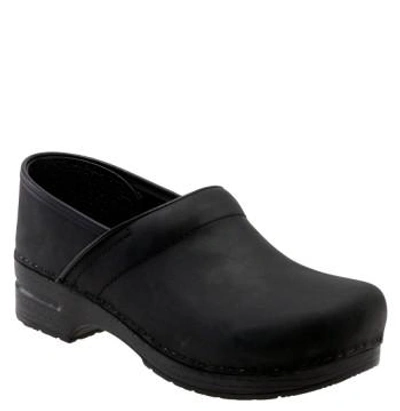 Dansko 'professional' Slip-on In Black Cabrio