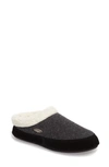 Acorn Ragg Mule Slipper In Dark Charcoal Heather