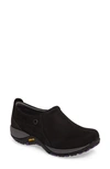 Dansko Patti Waterproof Clog In Black Milled Nubuck Leather