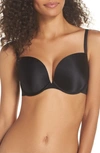 Le Mystere Second Skin Convertible Underwire Demi Bra In Black