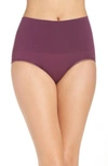 Yummie Ultralight Seamless Shaping Briefs In Italian Plum