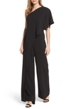 Gucci One-shoulder Jumpsuit In Black