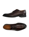 CAMPANILE CAMPANILE MAN LACE-UP SHOES DARK BROWN SIZE 7 LEATHER,11225692LS 7