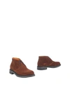 SANTONI SANTONI MAN ANKLE BOOTS COCOA SIZE 12 SOFT LEATHER,11268990IC 12