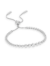 SAKS FIFTH AVENUE SAKS FIFTH AVENUE WOMEN'S 14K WHITE GOLD & DIAMOND BOLO BRACELET,0400088305021