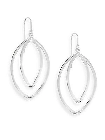 Saks Fifth Avenue Carla/nancy B Sterling Silver Double Twist Drop Earrings