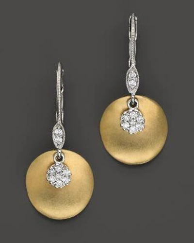 Meira T 14 Kt. Yellow Gold/diamond Drop Earrings
