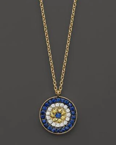 Meira T Meirat 'desert Infusion' Diamond & Sapphire Pendant Necklace In Multi/gold