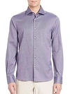 SAKS FIFTH AVENUE COLLECTION Buttoned Cotton Shirt,0400093754225