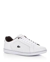 LACOSTE MEN'S CARNABY EVO LEATHER LACE UP SNEAKERS,734SPM006121G