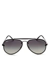 Ray Ban Ray-ban Unisex Blaze Brow Bar Aviator Sunglasses, 61mm In Black