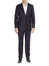 HICKEY FREEMAN CLASSIC FIT SOLID WOOL SUIT,0400088954662