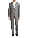 HICKEY FREEMAN Regular-Fit Millburn Wool Windowpane Suit,0400093649843