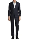 HICKEY FREEMAN Milburn II M Series Classic Fit Pinstripe Wool Suit,0400094824391