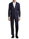 HICKEY FREEMAN Regular-Fit Solid Wool Suit,0400092692622