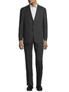 HICKEY FREEMAN Pinstriped Wool Suit,0400096154713