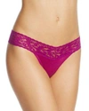 Hanky Panky Cotton With A Conscience Low-rise Thong In Boysenberry