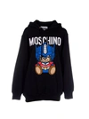Moschino Transformer Bear Hoodie In Nero ModeSens