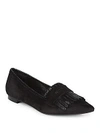 SAKS FIFTH AVENUE Kiltie Fringed Flat Loafers,0400095586487