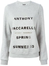 ANTHONY VACCARELLO Printed 'Spring Summer 2015' Sweatshirt