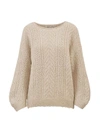 VINCE CABLE-KNIT PULLOVER,V4496-77571 108WWH WINTER WHITE