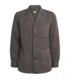 100hands Cashmere Herringbone Jacket In Brown