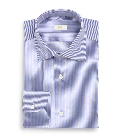 100hands Cotton Bengal Stripe Shirt In Navy