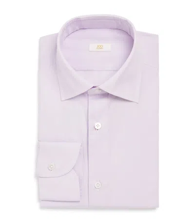 100hands Cotton Fine Stripe Shirt In Purple